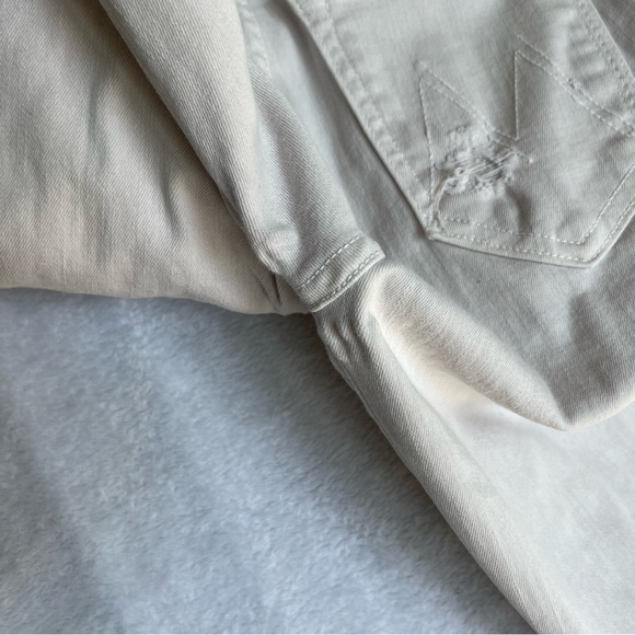 Mother Jeans Sz 25 The Looker Crop Sexy Just Walked Into Town Blush Denim White - Picture 16 of 16